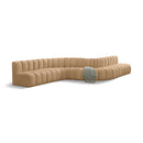  Manufacturer Color_Camel -- Arc 197" Camel Velvet Upholstered 8 pc Modular Sectional IMAGE 1