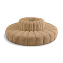  Manufacturer Color_Camel -- Arc 90" Camel Velvet Upholstered 8 pc Modular Sectional IMAGE 1