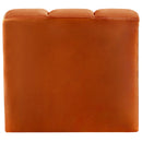  Manufacturer Color_Cognac -- Arc Cognac Velvet Upholstered Modular Curved Corner Chair IMAGE 4