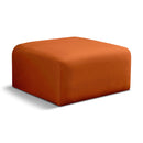  Manufacturer Color_Cognac -- Arc Cognac Velvet Upholstered Modular Ottoman IMAGE 1