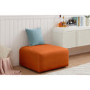  Manufacturer Color_Cognac -- Arc Cognac Velvet Upholstered Modular Ottoman IMAGE 2