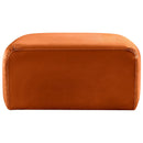  Manufacturer Color_Cognac -- Arc Cognac Velvet Upholstered Modular Ottoman IMAGE 3