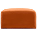  Manufacturer Color_Cognac -- Arc Cognac Velvet Upholstered Modular Ottoman IMAGE 4