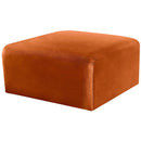  Manufacturer Color_Cognac -- Arc Cognac Velvet Upholstered Modular Ottoman IMAGE 5