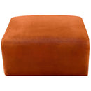  Manufacturer Color_Cognac -- Arc Cognac Velvet Upholstered Modular Ottoman IMAGE 6