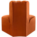  Manufacturer Color_Cognac -- Arc Cognac Velvet Upholstered Modular Reverse Corner Chair IMAGE 3