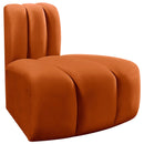  Manufacturer Color_Cognac -- Arc Cognac Velvet Upholstered Modular Reverse Corner Chair IMAGE 5