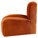  Manufacturer Color_Cognac -- Arc Cognac Velvet Upholstered Modular Reverse Corner Chair IMAGE 7