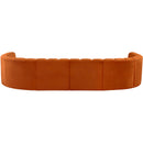  Manufacturer Color_Cognac -- Arc 161" Cognac Velvet Upholstered 10 pc Modular Sectional IMAGE 3