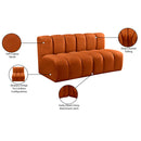  Manufacturer Color_Cognac -- Arc 60" Cognac Velvet Upholstered 2 pc Modular Sectional IMAGE 10