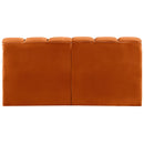  Manufacturer Color_Cognac -- Arc 60" Cognac Velvet Upholstered 2 pc Modular Sectional IMAGE 3