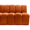  Manufacturer Color_Cognac -- Arc 60" Cognac Velvet Upholstered 2 pc Modular Sectional IMAGE 8