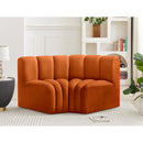  Manufacturer Color_Cognac -- Arc 60" Cognac Velvet Upholstered 2 pc Modular Sectional IMAGE 2