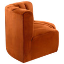  Manufacturer Color_Cognac -- Arc 60" Cognac Velvet Upholstered 2 pc Modular Sectional IMAGE 7