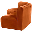  Manufacturer Color_Cognac -- Arc 86" Cognac Velvet Upholstered 3 pc Modular Sectional IMAGE 7