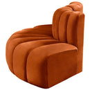 Manufacturer Color_Cognac -- Arc 77" Cognac Velvet Upholstered 3 pc Modular Sectional IMAGE 6