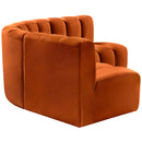  Manufacturer Color_Cognac -- Arc 103" Cognac Velvet Upholstered 4 pc Modular Sectional IMAGE 7