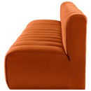  Manufacturer Color_Cognac -- Arc 119" Cognac Velvet Upholstered 4 pc Modular Sectional IMAGE 7