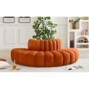 Manufacturer Color_Cognac -- Arc 90" Cognac Velvet Upholstered 4 pc Modular Sectional IMAGE 2