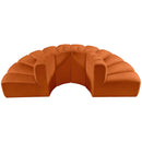  Manufacturer Color_Cognac -- Arc 90" Cognac Velvet Upholstered 4 pc Modular Sectional IMAGE 3