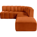  Manufacturer Color_Cognac -- Arc 127" Cognac Velvet Upholstered 5 pc Modular Sectional IMAGE 12