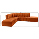  Manufacturer Color_Cognac -- Arc 146" Cognac Velvet Upholstered 6 pc Modular Sectional IMAGE 13