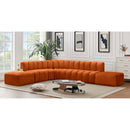  Manufacturer Color_Cognac -- Arc 172" Cognac Velvet Upholstered 7 pc Modular Sectional IMAGE 2