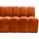  Manufacturer Color_Cognac -- Arc 162" Cognac Velvet Upholstered 7 pc Modular Sectional IMAGE 13