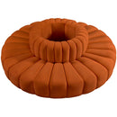  Manufacturer Color_Cognac -- Arc 90" Cognac Velvet Upholstered 8 pc Modular Sectional IMAGE 3