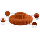  Manufacturer Color_Cognac -- Arc 90" Cognac Velvet Upholstered 8 pc Modular Sectional IMAGE 7
