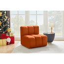  Manufacturer Color_Cognac -- Arc Cognac Velvet Upholstered Modular Straight Chair IMAGE 2