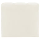 Meridian Arc Cream Velvet Curved Corner IMAGE 4