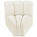  Manufacturer Color_Cream -- Arc Cream Velvet Upholstered Modular Curved Corner Chair IMAGE 5