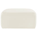  Manufacturer Color_Cream -- Arc Cream Velvet Upholstered Modular Ottoman IMAGE 3