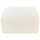  Manufacturer Color_Cream -- Arc Cream Velvet Upholstered Modular Ottoman IMAGE 6
