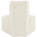  Manufacturer Color_Cream -- Arc Cream Velvet Upholstered Modular Reverse Corner Chair IMAGE 3