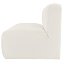  Manufacturer Color_Cream -- Arc 60" Cream Velvet Upholstered 2 pc Modular Sectional IMAGE 7