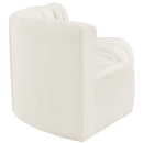 Meridian Arc Cream Velvet 3 pc Modular Sectional IMAGE 7