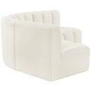  Manufacturer Color_Cream -- Arc 103" Cream Velvet Upholstered 4 pc Modular Sectional IMAGE 7