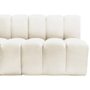  Manufacturer Color_Cream -- Arc 88" Cream Velvet Upholstered 4 pc Modular Sectional IMAGE 8