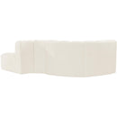  Manufacturer Color_Cream -- Arc 104" Cream Velvet Upholstered 4 pc Modular Sectional IMAGE 3