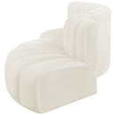  Manufacturer Color_Cream -- Arc 104" Cream Velvet Upholstered 4 pc Modular Sectional IMAGE 8