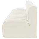  Manufacturer Color_Cream -- Arc 119" Cream Velvet Upholstered 4 pc Modular Sectional IMAGE 7