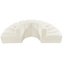 Meridian Arc Cream Velvet 4 pc Modular Sectional IMAGE 3