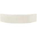  Manufacturer Color_Cream -- Arc 133" Cream Velvet Upholstered 5 pc Modular Sectional IMAGE 3