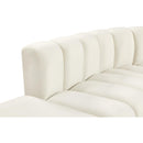  Manufacturer Color_Cream -- Arc 172" Cream Velvet Upholstered 7 pc Modular Sectional IMAGE 8