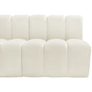  Manufacturer Color_Cream -- Arc 162" Cream Velvet Upholstered 7 pc Modular Sectional IMAGE 13