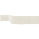  Manufacturer Color_Cream -- Arc 170" Cream Velvet Upholstered 7 pc Modular Sectional IMAGE 3