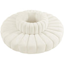  Manufacturer Color_Cream -- Arc 90" Cream Velvet Upholstered 8 pc Modular Sectional IMAGE 3