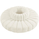 Meridian Arc Cream Velvet 8 pc Modular Sectional IMAGE 3
